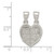 Image of Sterling Silver Polished Mini Best Friends Break Away Heart Pendant