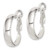 Image of 24.6mm Sterling Silver Polished Omega-Back Hoop Earrings QE14142