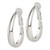 30.45mm Sterling Silver Polished Omega-Hoop Earrings