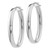 Image of 40mm Sterling Silver Polished Oval Hinged Hoop Earrings QLE266