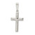 Image of Sterling Silver Polished Shiny-Cut Cross Pendant