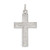Image of Sterling Silver Polished Squared Cross Crucifix Pendant Image of Sterling Silver Polished Squared Cross Crucifix Pendant