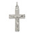 Image of Sterling Silver Polished Squared Cross Crucifix Pendant Image of Sterling Silver Polished Squared Cross Crucifix Pendant