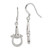 Image of 38mm Sterling Silver Polished Stirrup Dangle Earrings