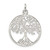 Image of Sterling Silver Polished Tree of Life Pendant