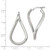 Image of 28mm Sterling Silver Polished Twisted Hoop Earrings QE8244