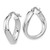 Image of 19mm Sterling Silver Polished Twisted Hoop Earrings QLE254