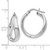Image of 19mm Sterling Silver Polished Twisted Hoop Earrings QLE254