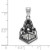 Image of Sterling Silver Purdue Large Enamel Pendant by LogoArt (SS060PU)