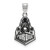 Sterling Silver Purdue Large Enamel Pendant by LogoArt (SS060PU)