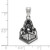 Sterling Silver Purdue Large Enamel Pendant by LogoArt (SS060PU)