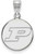 Image of Sterling Silver Purdue Medium Disc Pendant by LogoArt (SS032PU)
