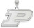 Image of Sterling Silver Purdue Medium Pendant by LogoArt (SS003PU)