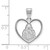 Image of Sterling Silver Purdue Pendant in Heart by LogoArt (SS052PU)