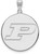 Image of Sterling Silver Purdue XL Disc Pendant by LogoArt (SS035PU)