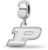 Sterling Silver Purdue X-Small Dangle Bead Charm by LogoArt