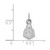 Image of Sterling Silver Purdue X-Small Pendant by LogoArt (SS036PU)