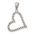 Image of Sterling Silver Red CZ Heart Pendant QP927