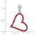 Image of Sterling Silver Red CZ Heart Pendant QP927