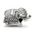 Sterling Silver Reflections Elephant Bead QRS2997
