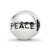 Sterling Silver Reflections Feb-Peace Bead