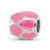 Sterling Silver Reflections Pink Enameled Hearts Bead