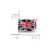 Sterling Silver Reflections United Kingdom Flag Bead
