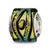 Sterling Silver Reflections Yellow Dichroic Glass Bead QRS1474