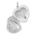 Image of Sterling Silver Rhodium Plated 20mm Polished Sparkle Heart Locket Pendant