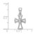 Image of Sterling Silver Rhodium Plated CZ Open Cross Pendant Image of Sterling Silver Rhodium Plated CZ Open Cross Pendant