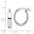Image of 20mm Sterling Silver Rhodium Plated Hoop Earrings QE8276