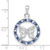 Image of Sterling Silver Rhodium Plated Stellux Crystal Butterfly Pendant
