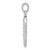 Image of Sterling Silver Rhodium Plated Stellux Synthetic Crystal Heart Pendant