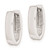 Image of 13mm Sterling Silver Rhodium Polished Hinged Hoop Earrings QE8504