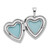Image of Sterling Silver Rhodium-plated & Diamond 16mm Polished Heart Locket Pendant