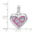 Sterling Silver Rhodium-Plated & Ferido Stellux Crystal Heart Pendant 2515