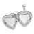 Image of Sterling Silver Rhodium-plated & Gold Tone Shiny-Cut Cross Heart Locket Pendant