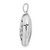 Sterling Silver Rhodium-plated 18mm Filigree Tree Heart Locket Pendant
