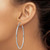 Image of 57mm Sterling Silver Rhodium-Plated 2.00mm Shiny-Cut Hoop Earrings QE4467