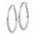 Image of 37mm Sterling Silver Rhodium-Plated 2.25mm Shiny-Cut Hoop Earrings QE3535