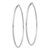 Image of 82mm Sterling Silver Rhodium-Plated 2.5mm Round Hoop Earrings QE4395