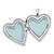 Image of Sterling Silver Rhodium-plated 20mm Enameled Butterfly Heart Locket Pendant