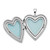 Image of Sterling Silver Rhodium-plated 20mm Floral Border Heart Locket Pendant 320