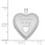 Image of Sterling Silver Rhodium-plated 20mm Forever In My Heart Locket Pendant 315