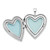 Image of Sterling Silver Rhodium-plated 20mm Shiny-Cut Footprints Heart Locket Pendant