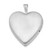 Image of Sterling Silver Rhodium-plated 20mm Shiny-Cut Heart Locket Pendant 427
