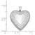 Image of Sterling Silver Rhodium-plated 20mm Shiny-Cut Heart Locket Pendant 427