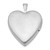 Image of Sterling Silver Rhodium-plated 20mm Shiny-Cut Heart Locket w/ Three Diamonds Pendant