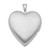Image of Sterling Silver Rhodium-plated 20mm with Diamond Star Heart Locket Pendant
