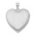 Image of Sterling Silver Rhodium-plated 24mm Enameled Floral Border Heart Locket Pendant